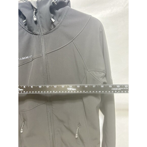 Mammut Softshell Water Repellent Hooded Black Jacket Women Small - Picture 3 of 11